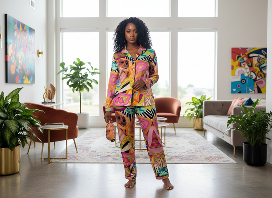 Essence of ABL Design-Women's Silky Pajama Set