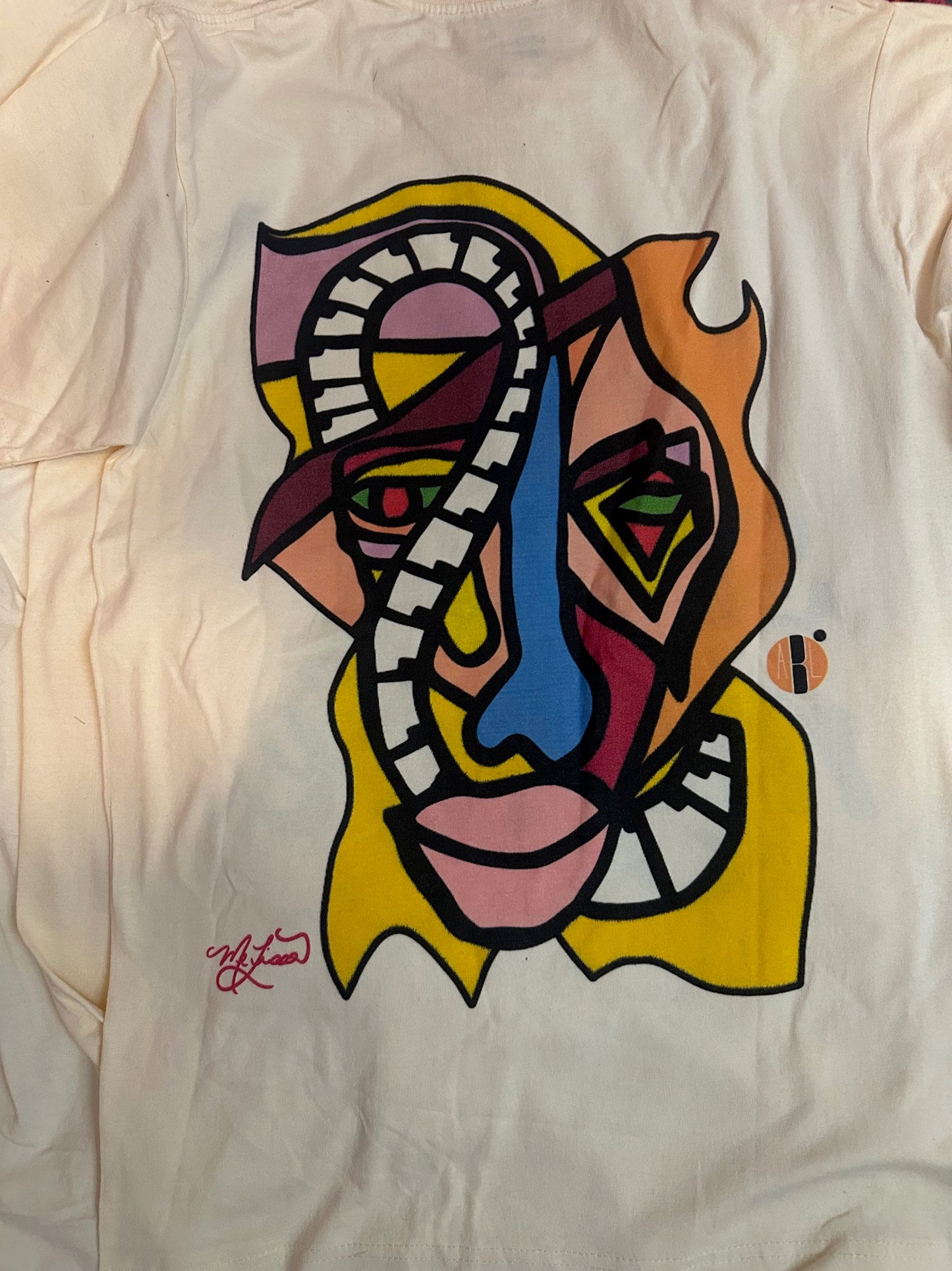 “Art Saved My Life” w/ Jazzman Art – Drop Shoulder Heavyweight Shirt (Tan/Cream)