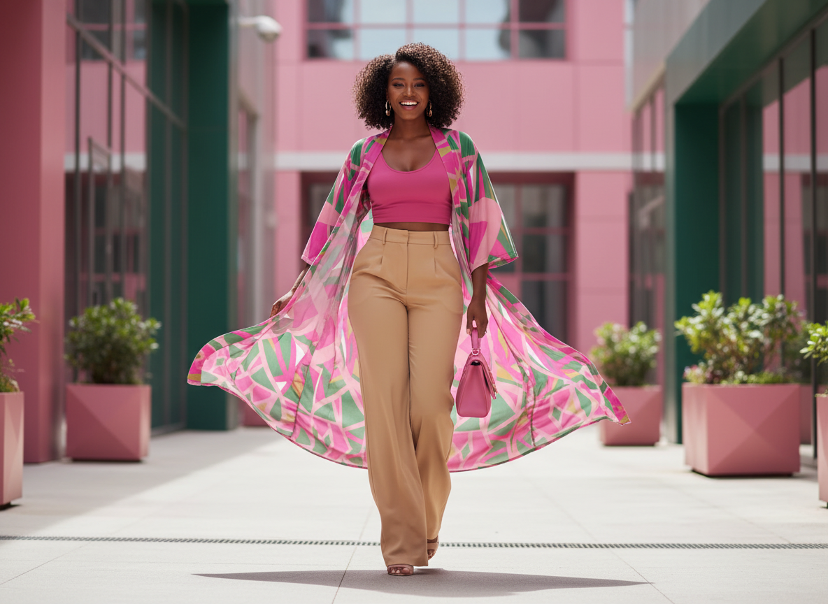 Imara Design- Long Satin Kimono Robe -LIMITED RELEASE w/ Special Price