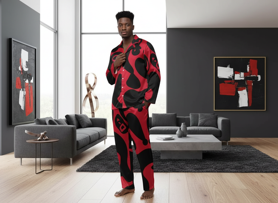 Kato Design – Men’s Long Sleeve Pajama 2-Piece Set