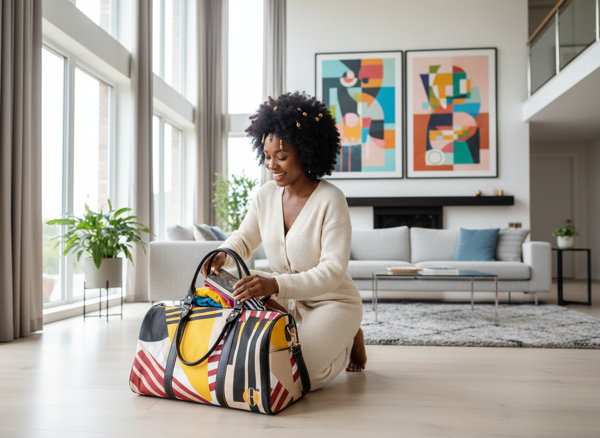 ABEILLE CREATIONS- Kemi Duffle Bag