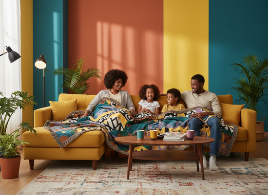 Abeille Creations - Makena Design Woven Blanket