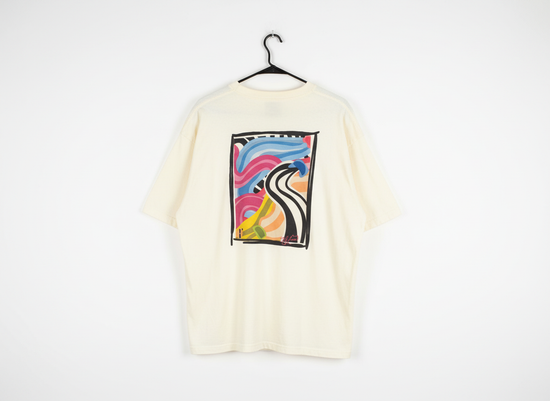 “Art Saved My Life” w/ Samaki Art– T- Shirt (Tan/Cream)- Limited Edition