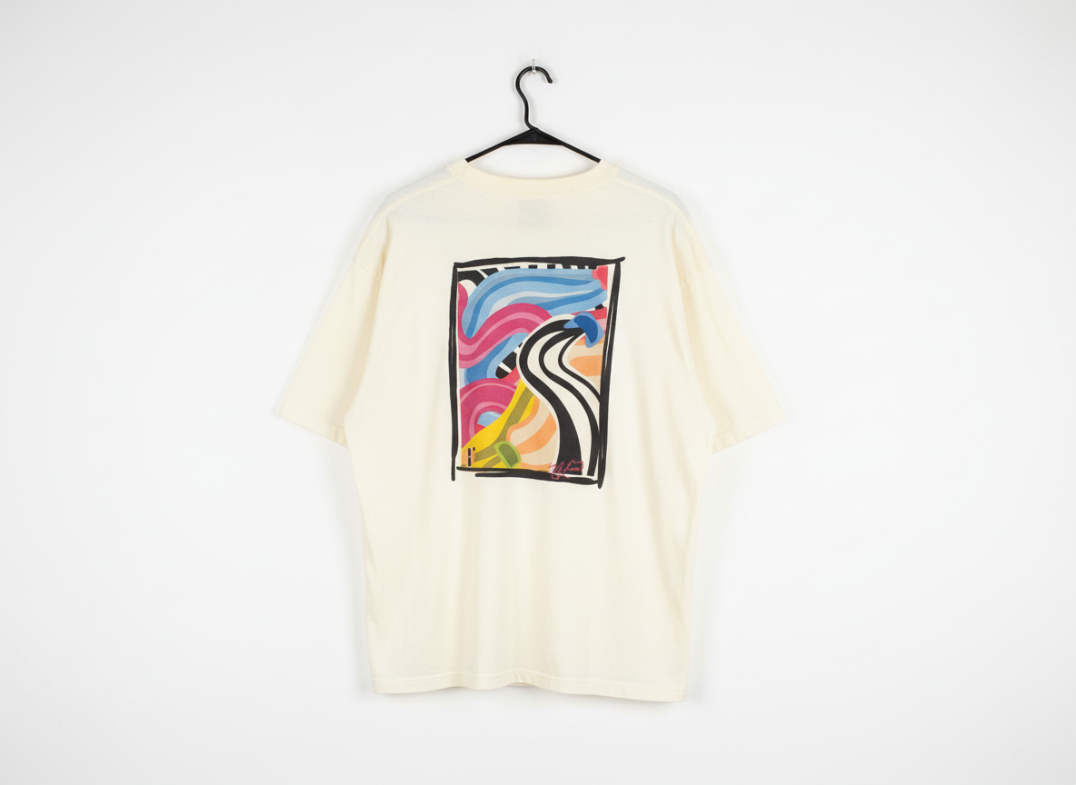 “Art Saved My Life” w/ Samaki Art– T- Shirt (Tan/Cream)- Limited Edition