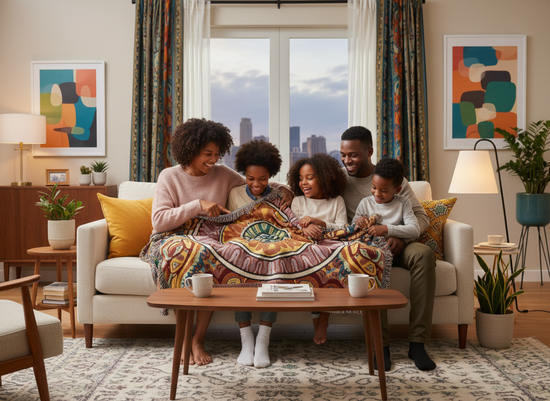 Abeille Creations - Thabo Design Woven Blanket