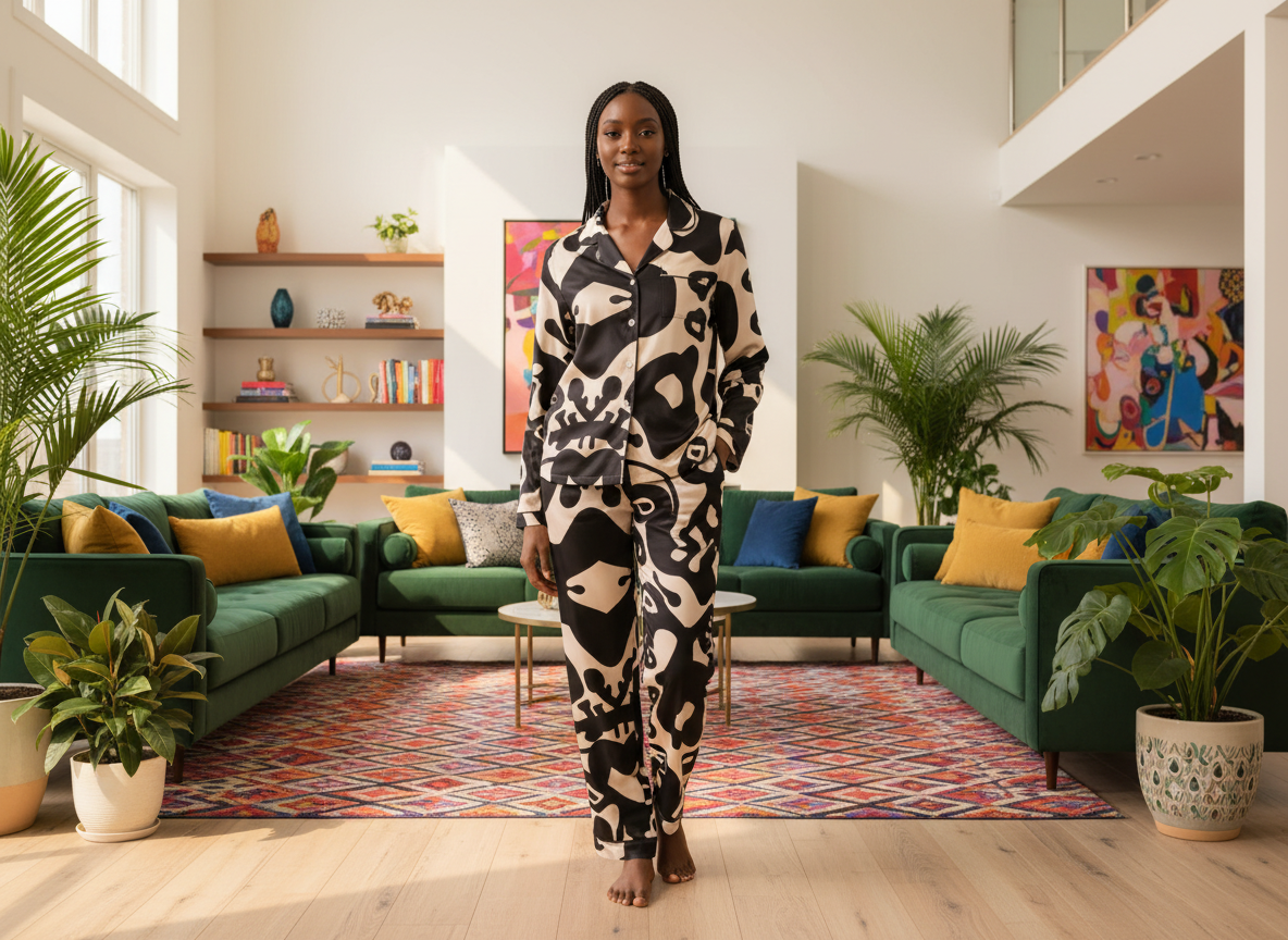 Zola Design-Women's Silky Pajama Set