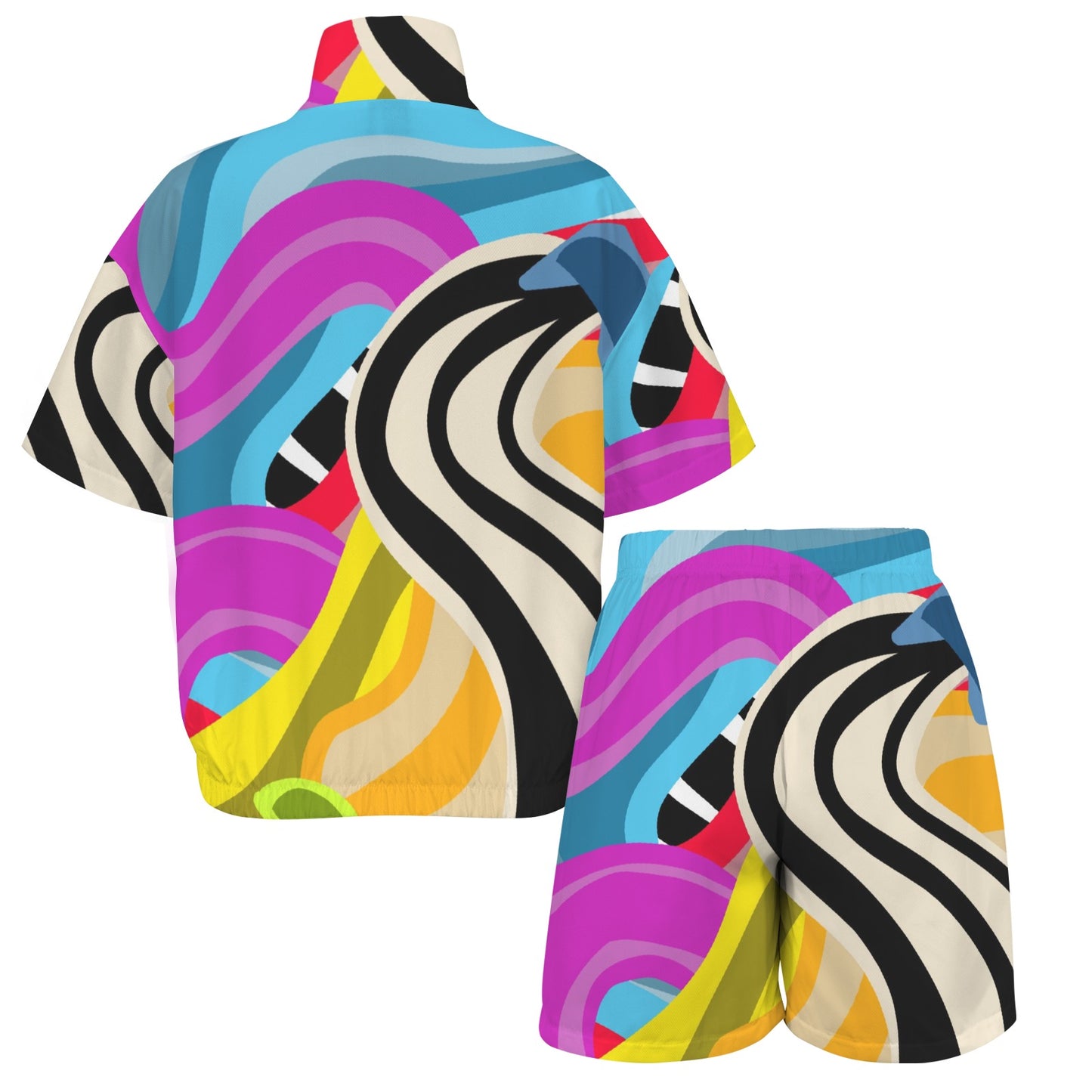 ATL Midtown Motion Women’s Windbreaker Short Set