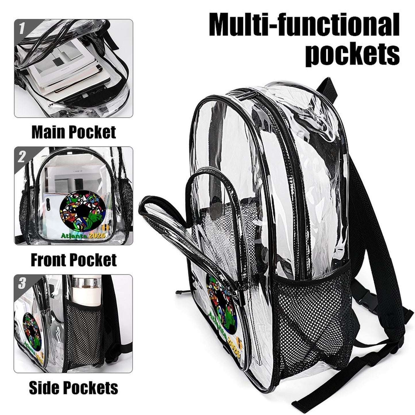 ATL Global Groove- Clear Stadium Backpack