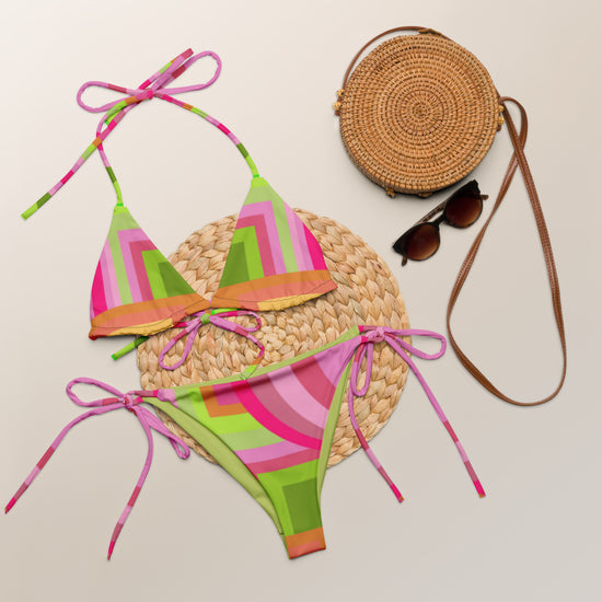 Pink Deco Design- string bikini