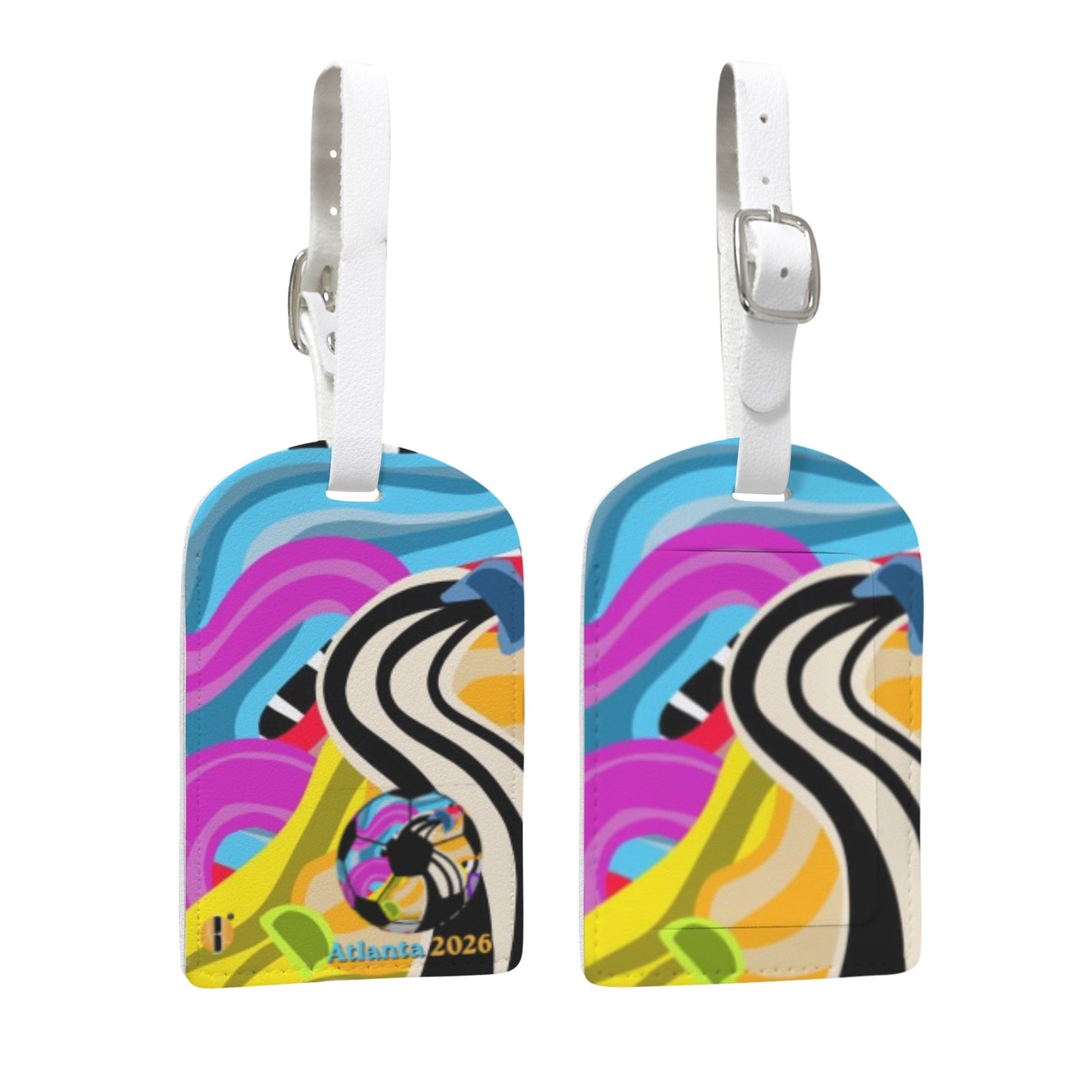ATL Midtown Motion Leather Luggage Tag (One Per Order )