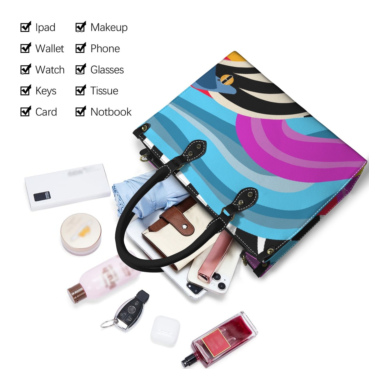 Samaki Design-  Tote Handbag (PU Leather)