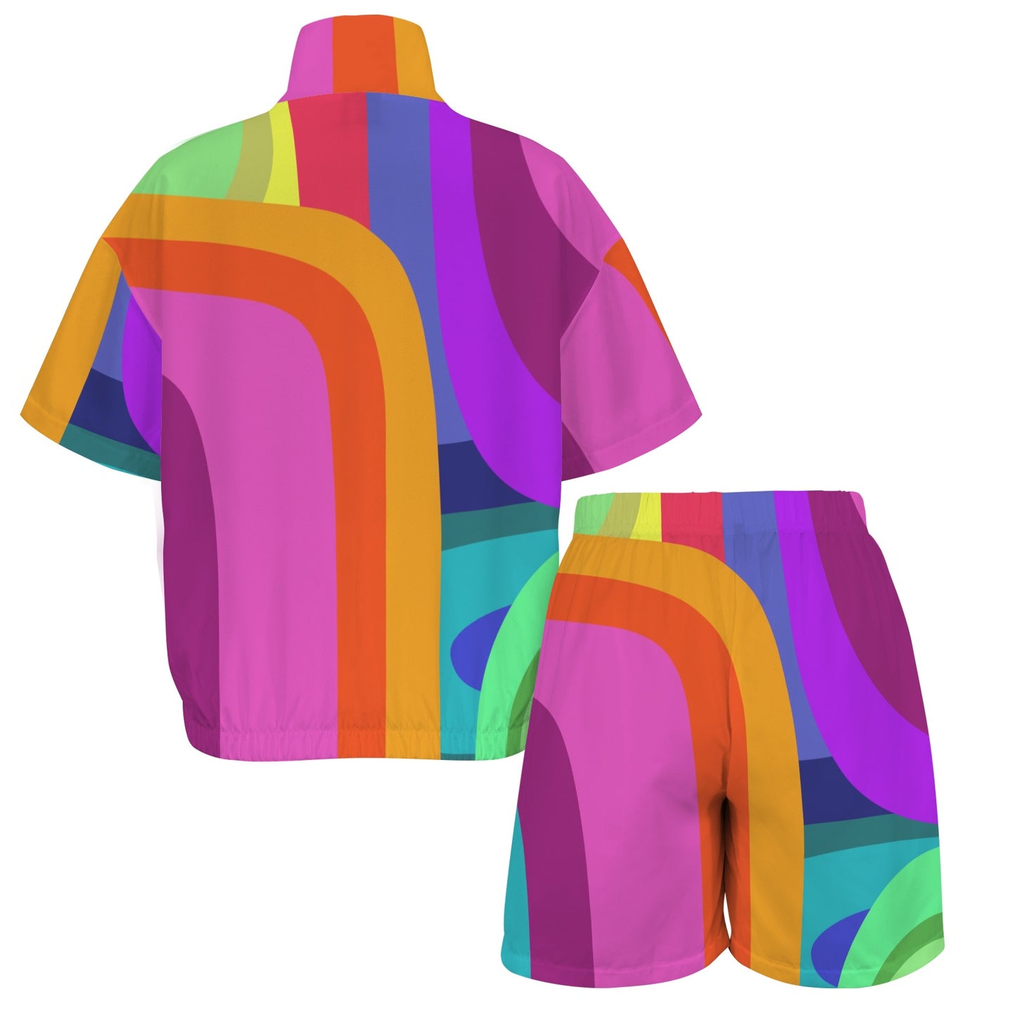 ATL Varsity Wave Women’s Windbreaker Short Set