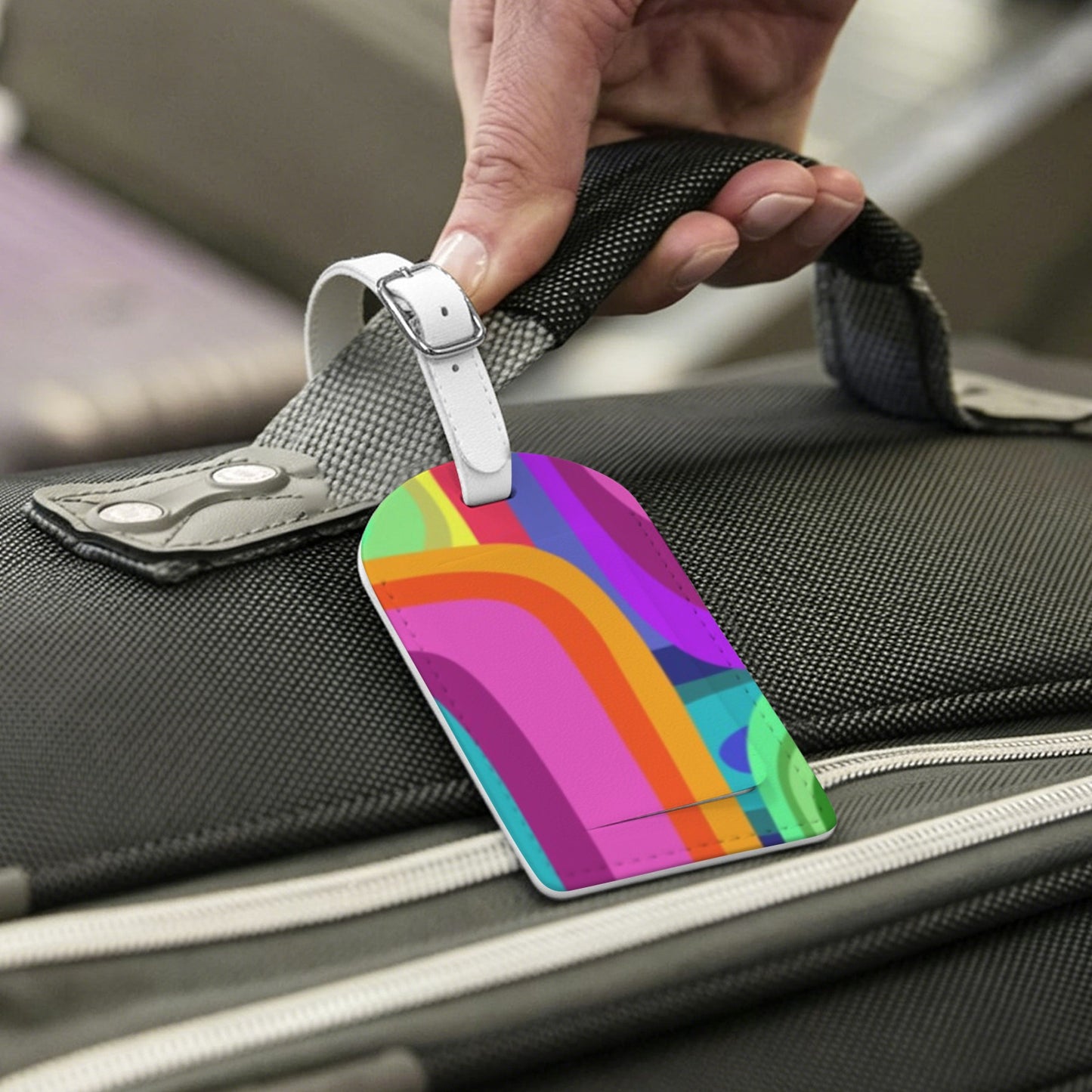 ATL Varsity Wave Leather Luggage Tag ( One Per Order)