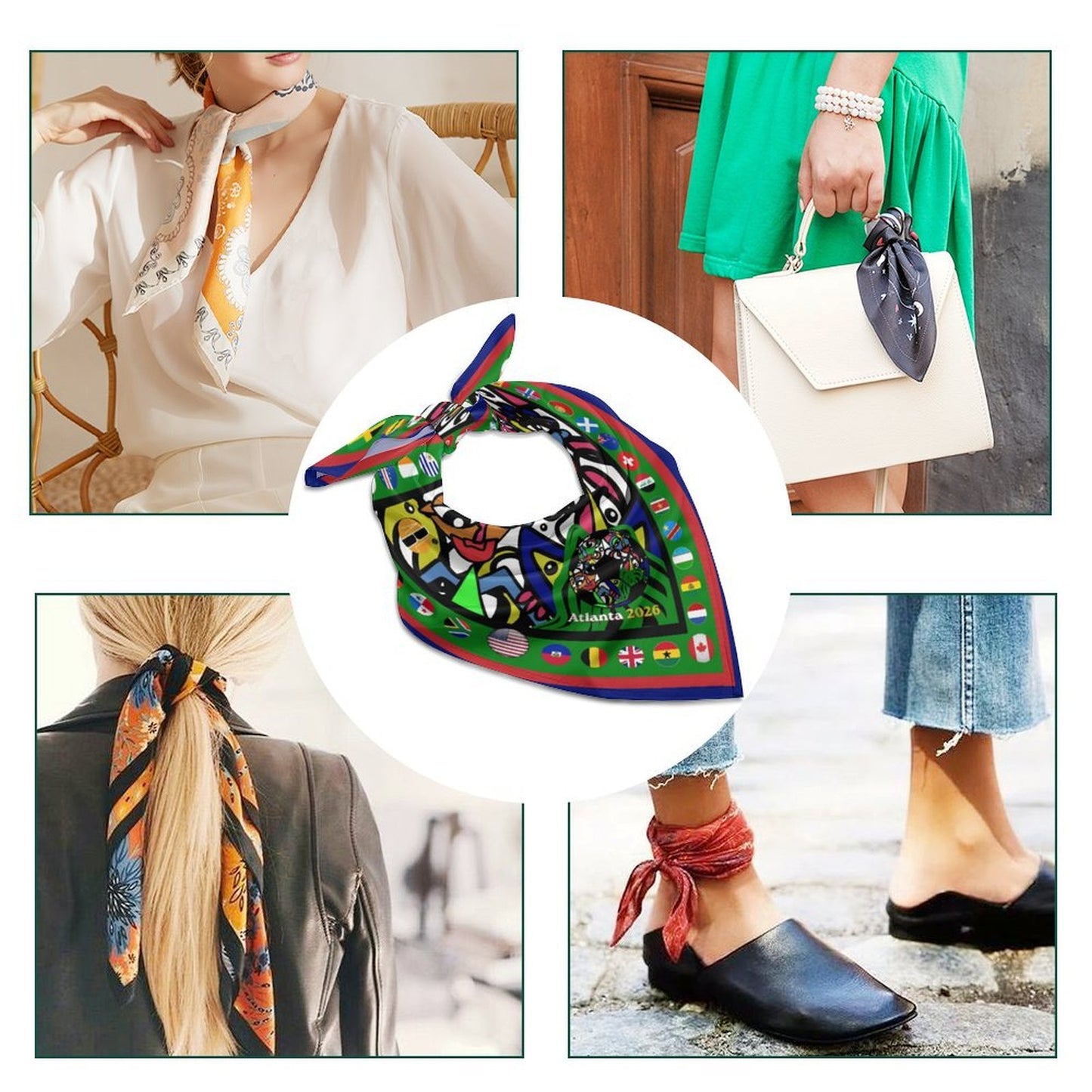 ATL Global Groove Satin Scarf
