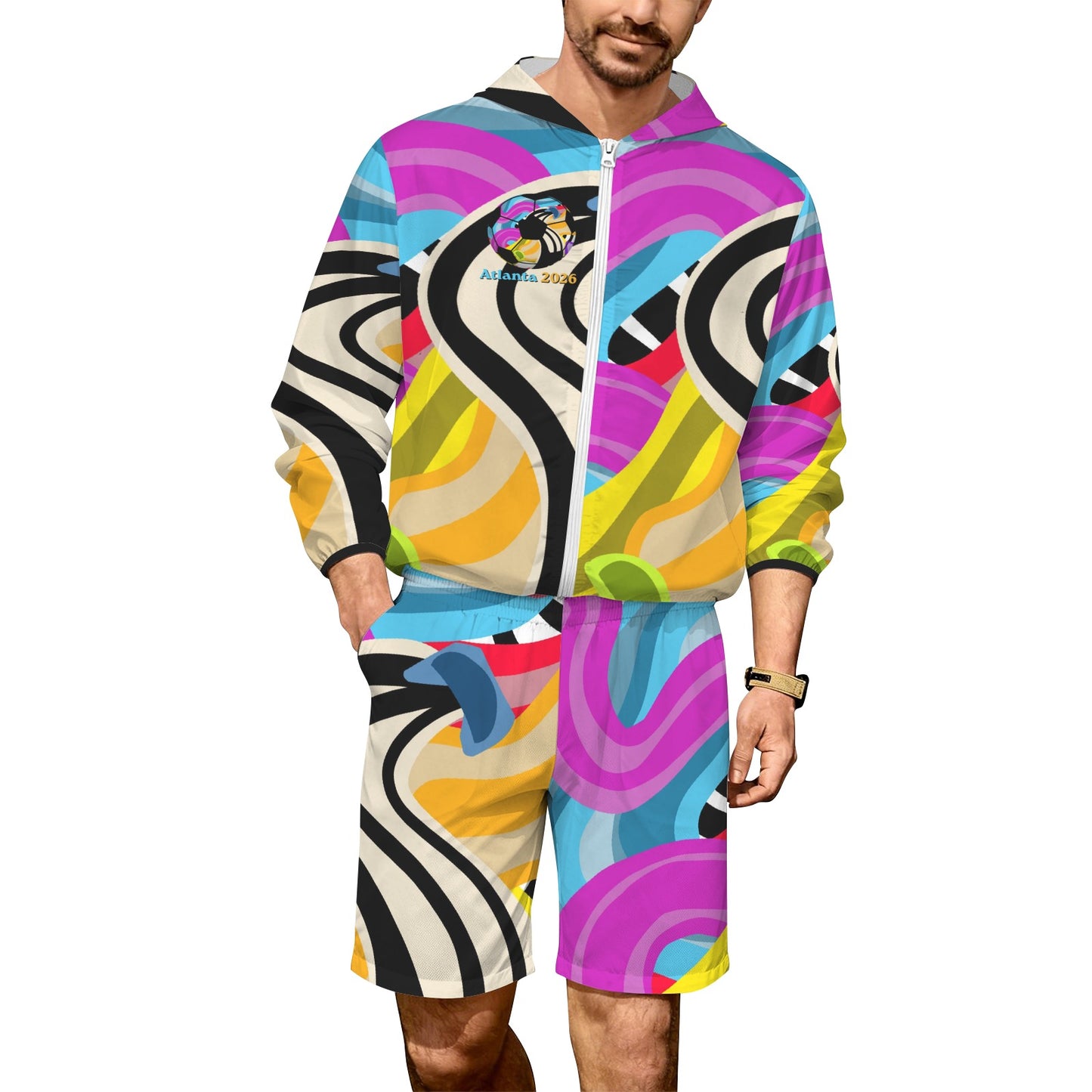 Midtown Motion Men’s Lightweight Sun Hoodie & Shorts Set