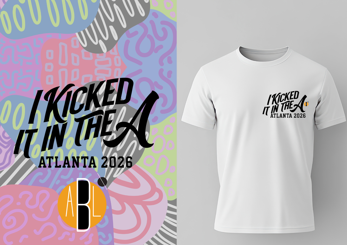 Kicked It In the A (Ponce Pop)- Vintage Tee (White)