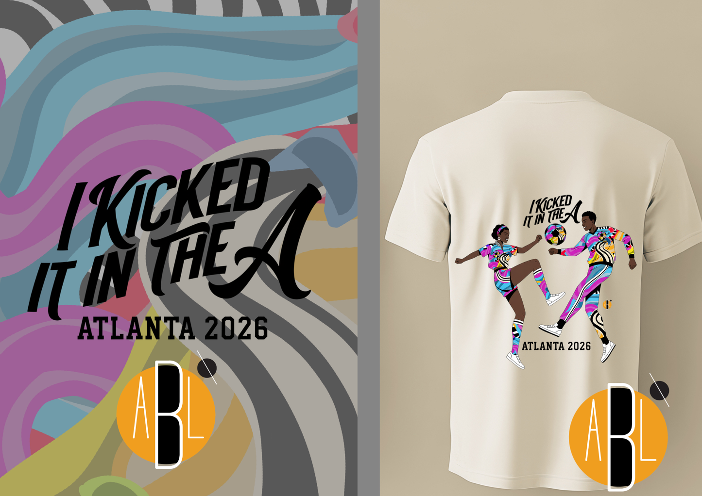 Kicked It In the A (Midtown Motion)- Vintage Tee (White)