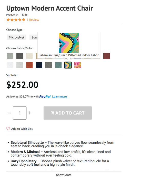 Melissa Mitchell X JAXX - Uptown Modern Accent Chair ( ORDER on Jaxxbeanbags.com ) (Copy)