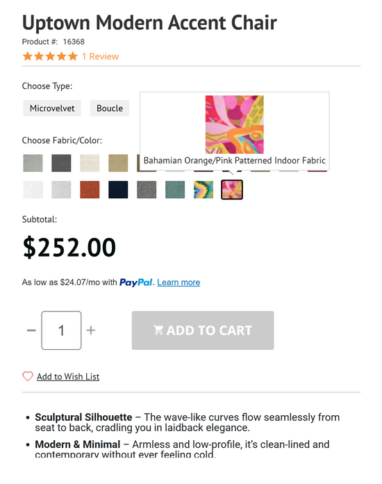 Melissa Mitchell X JAXX - Uptown Modern Accent Chair ( ORDER on Jaxxbeanbags.com ) (Copy)