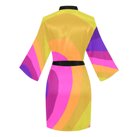 Load image into Gallery viewer, Akoma Wave- Long Sleeve Kimono Robe