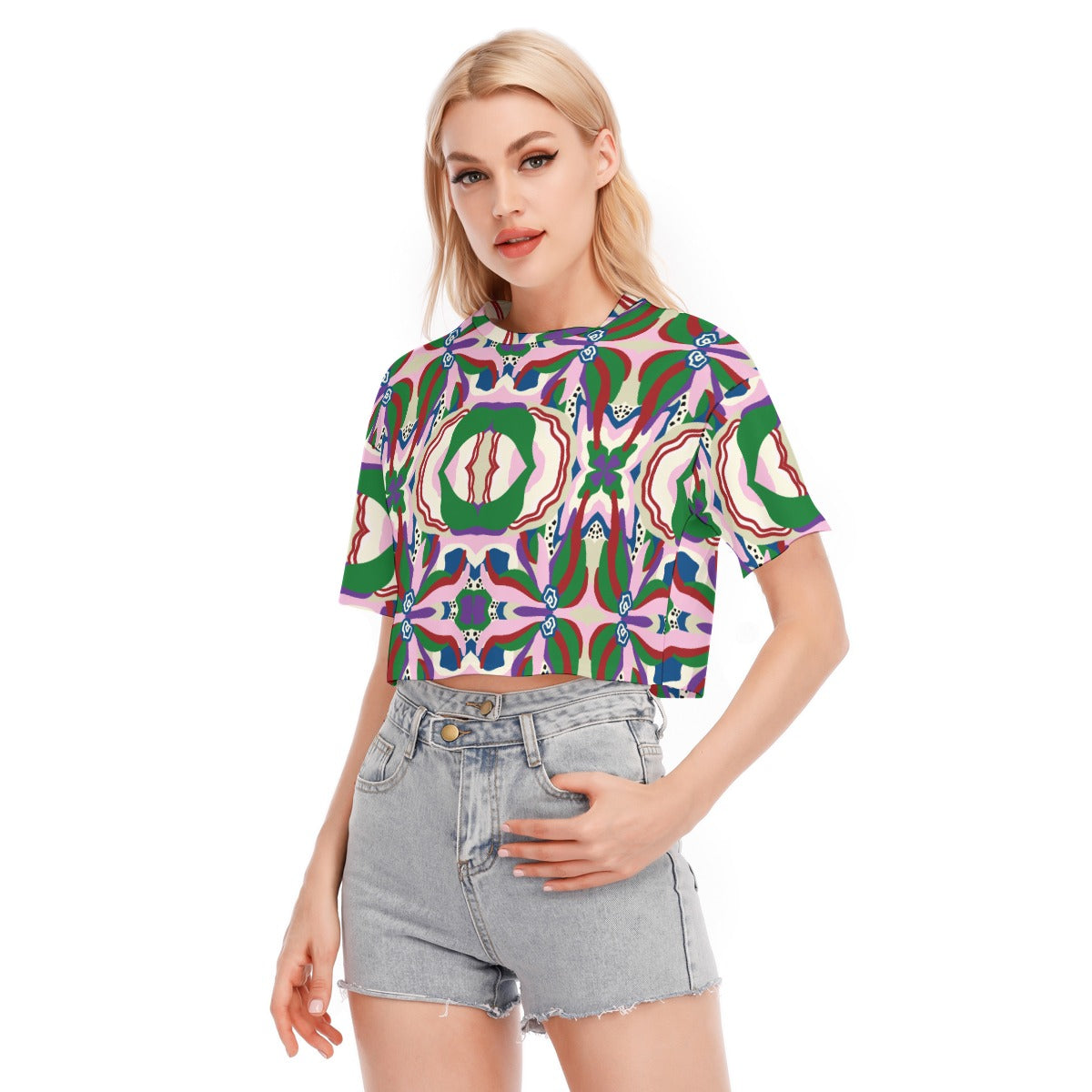 Load image into Gallery viewer, Gables Design- Women&amp;#39;s Cropped T-shirt