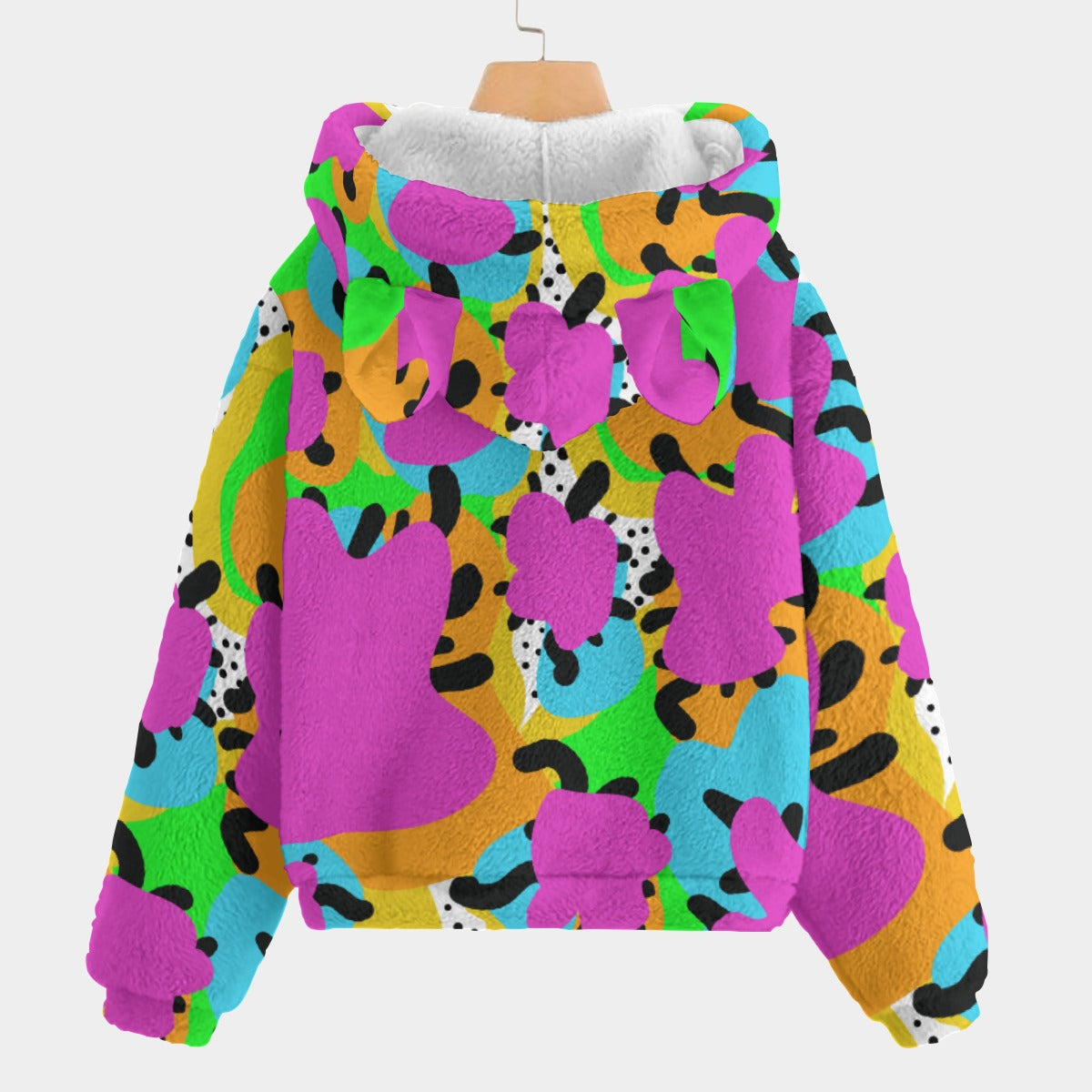 Neon Critter-  Kid’s Borg Fleece Sweatshirt With Ear