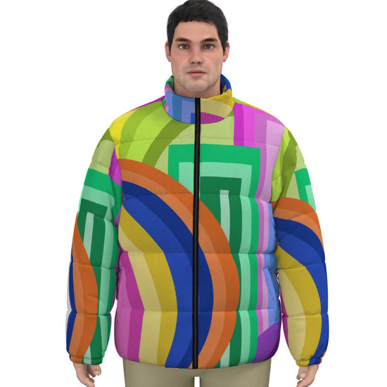 Load image into Gallery viewer, Deco Drive Design-  Unisex (Short) Down Jacket