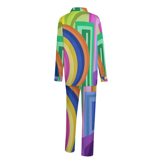 Deco Drive Design- Unisex (Faux) Silk Pants Suit