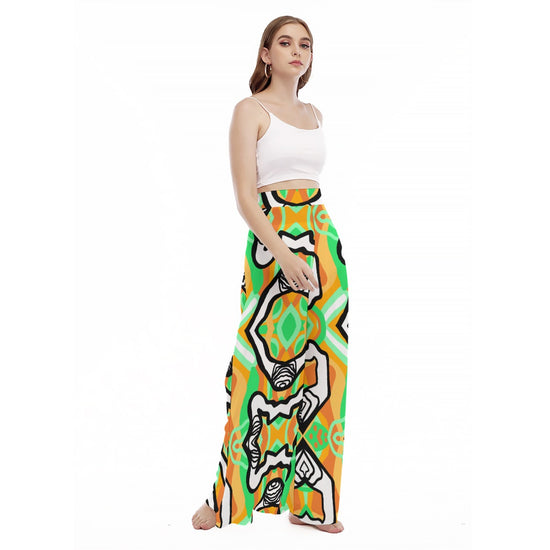 Load image into Gallery viewer, OG Zebra Design-  Women&amp;#39;s High Waist Wide Leg Trousers
