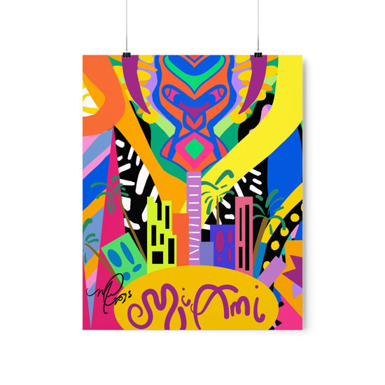 "Miami Sky" - Premium Matte Vertical Poster Print