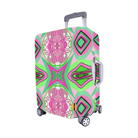 Pink Flow- Luggage Cover ( Medium 22"-25")