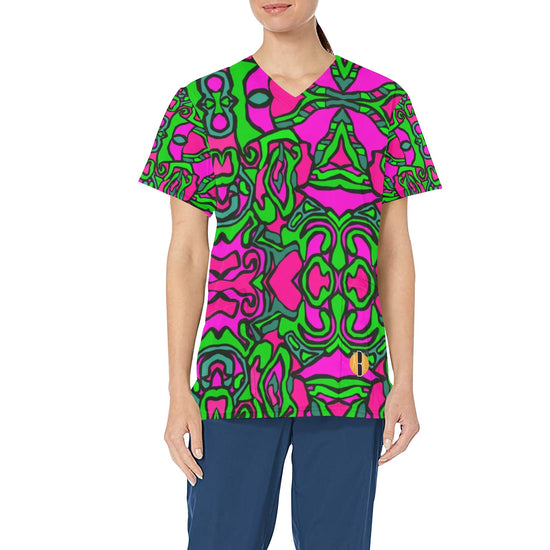 Load image into Gallery viewer, Pink Dream- ABL Scrub Top