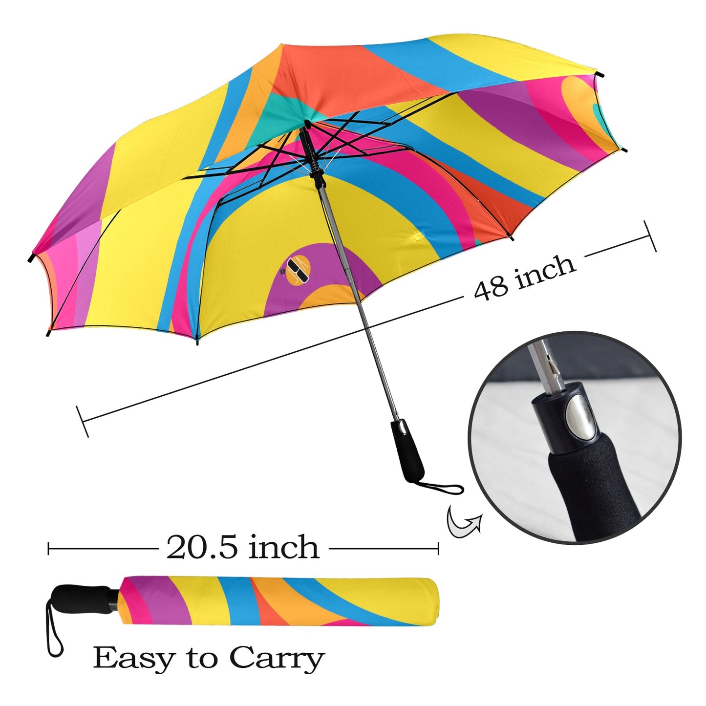 Load image into Gallery viewer, Biscayne Design-Semi-Automatic Foldable Umbrella