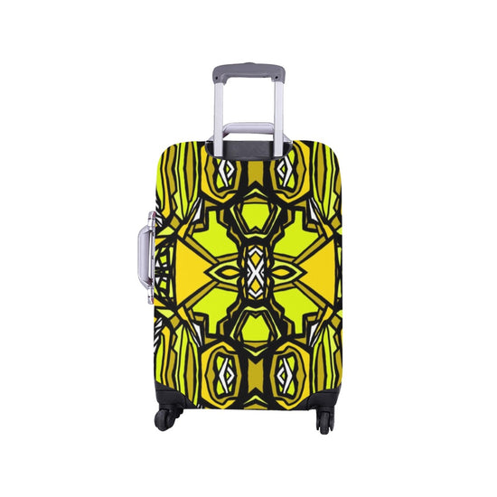 Load image into Gallery viewer, Golden Flourysh- Luggage Cover (Small 18&amp;quot;-21&amp;quot;)