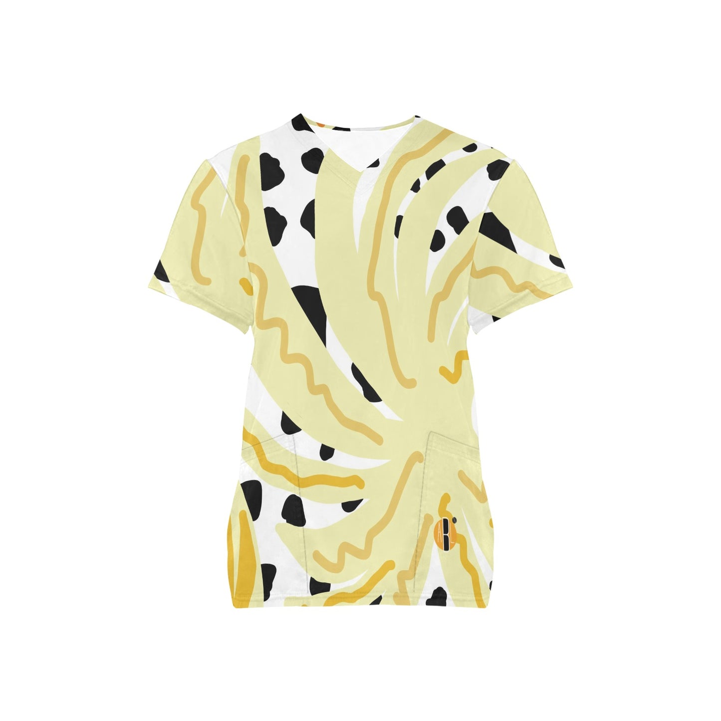 Spotted Pineapple- ABL Scrub Top