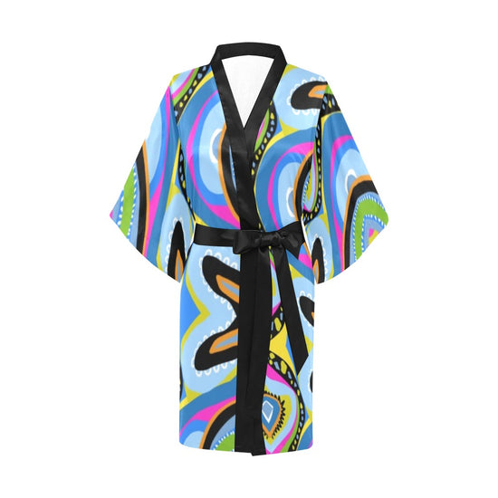 Deni- Short  Kimono Robe