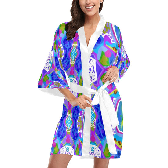 Load image into Gallery viewer, Blue Wave -Kimono Robe