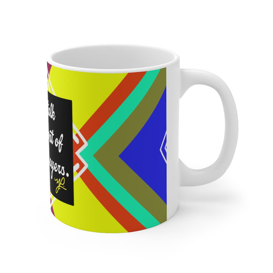 Load image into Gallery viewer, &amp;quot;Don&amp;#39;t Talk Yourself&amp;quot; (MAL) - Ceramic Mug - MelissaAMitchell