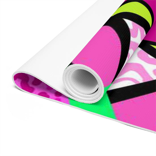 R-ALI (Pink Pow  Design)- Foam Yoga Mat
