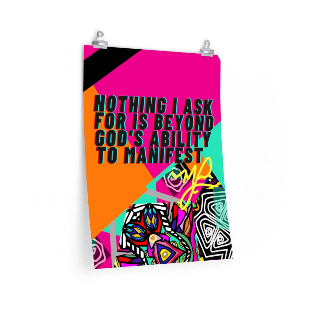 "Nothing I Ask For" - Premium Matte Vertical Poster - MelissaAMitchell