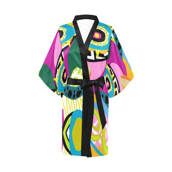 Vee- Short  Kimono Robe