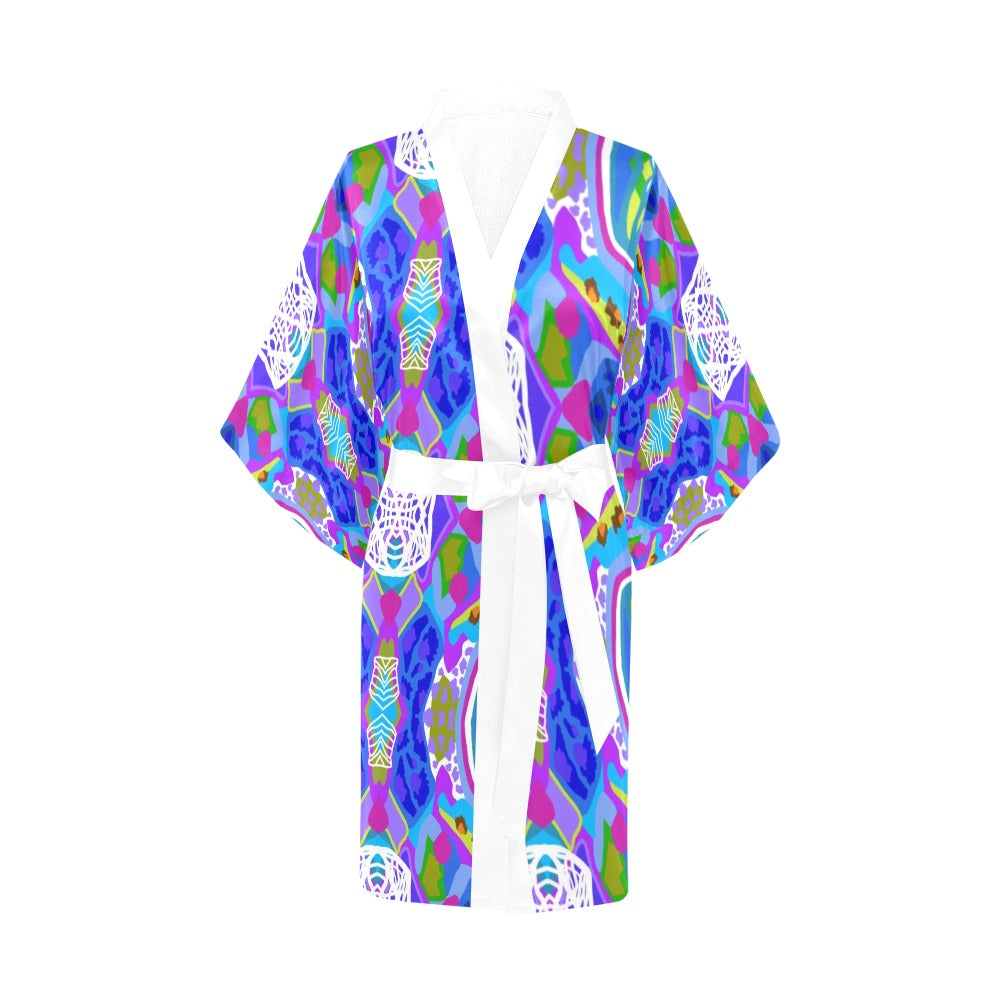 Load image into Gallery viewer, Blue Wave -Kimono Robe
