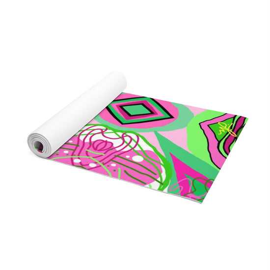 Load image into Gallery viewer, Pink Flow- Foam Yoga Mat