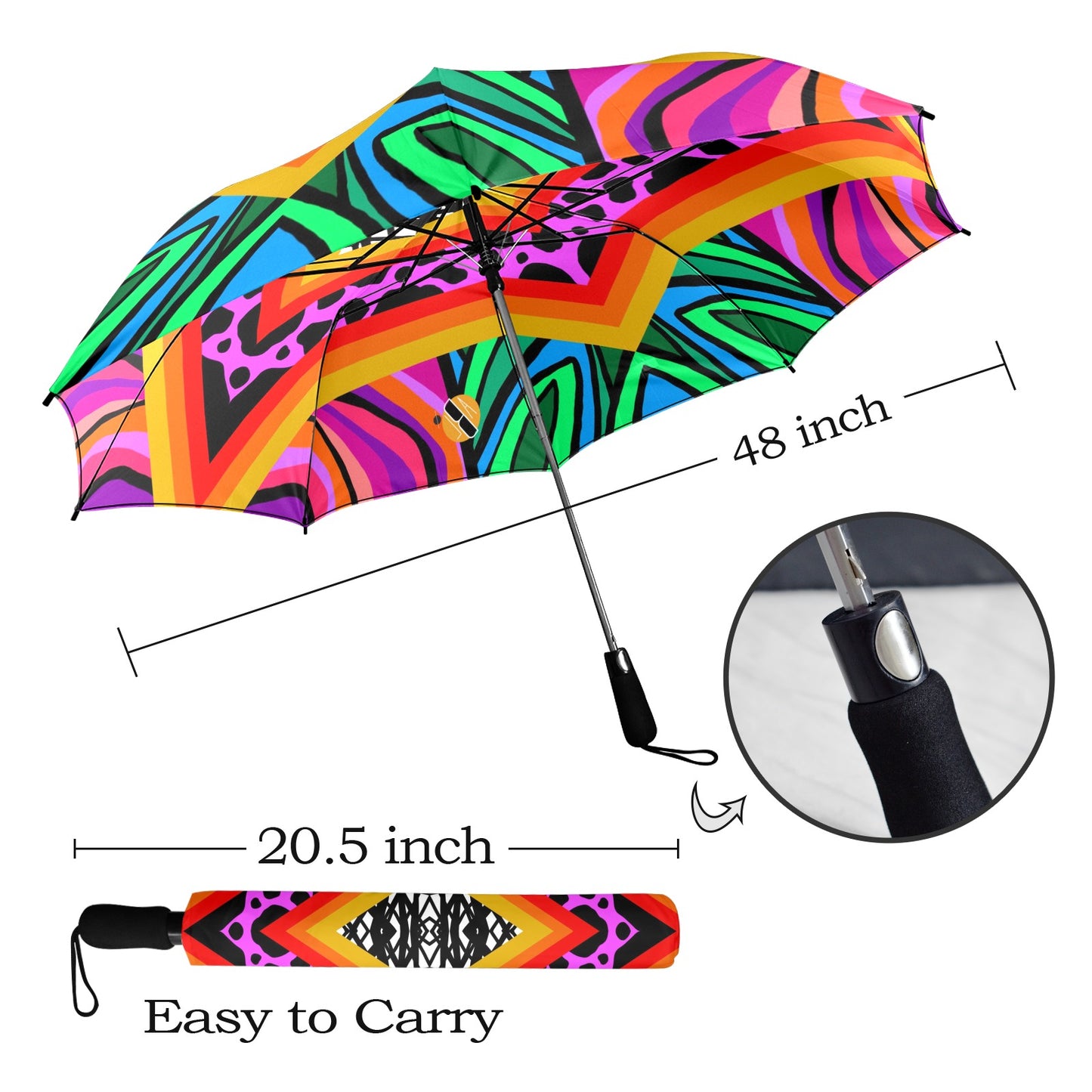 Electric Dalma- Semi-Automatic Foldable Umbrella