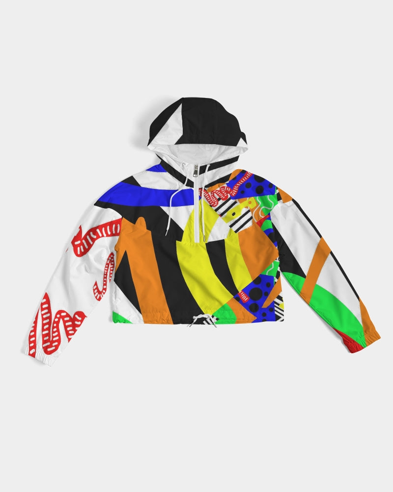 Different Girl Collection Women's Cropped Windbreaker