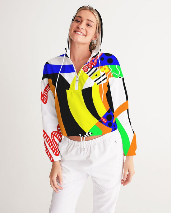 Load image into Gallery viewer, Different Girl Collection (Women&amp;#39;s Cropped Windbreaker)