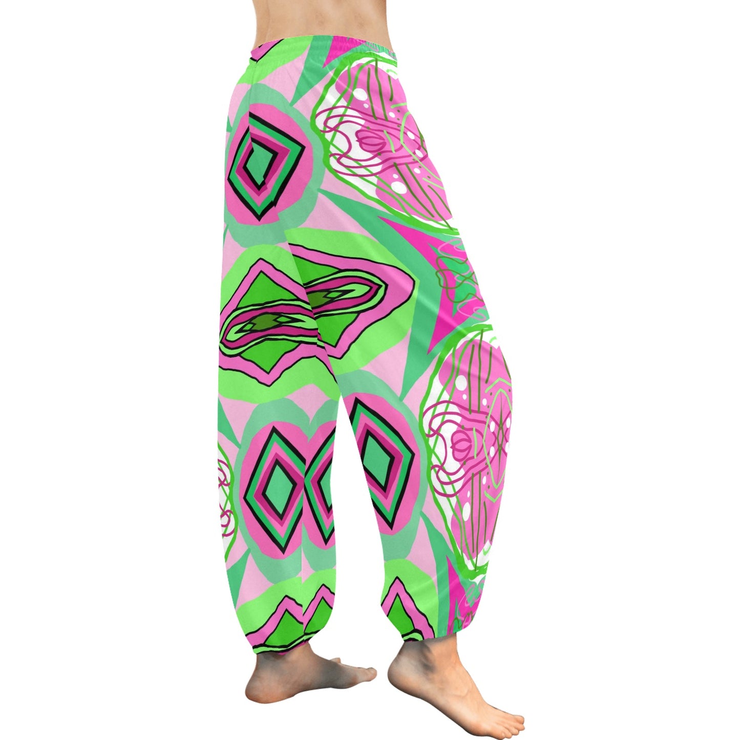 Load image into Gallery viewer, Pink Flow-  Harem Pants