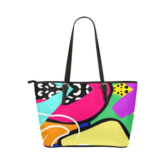 Load image into Gallery viewer, &amp;#39;Kelle- (PU) Leather Tote Bag (Large)