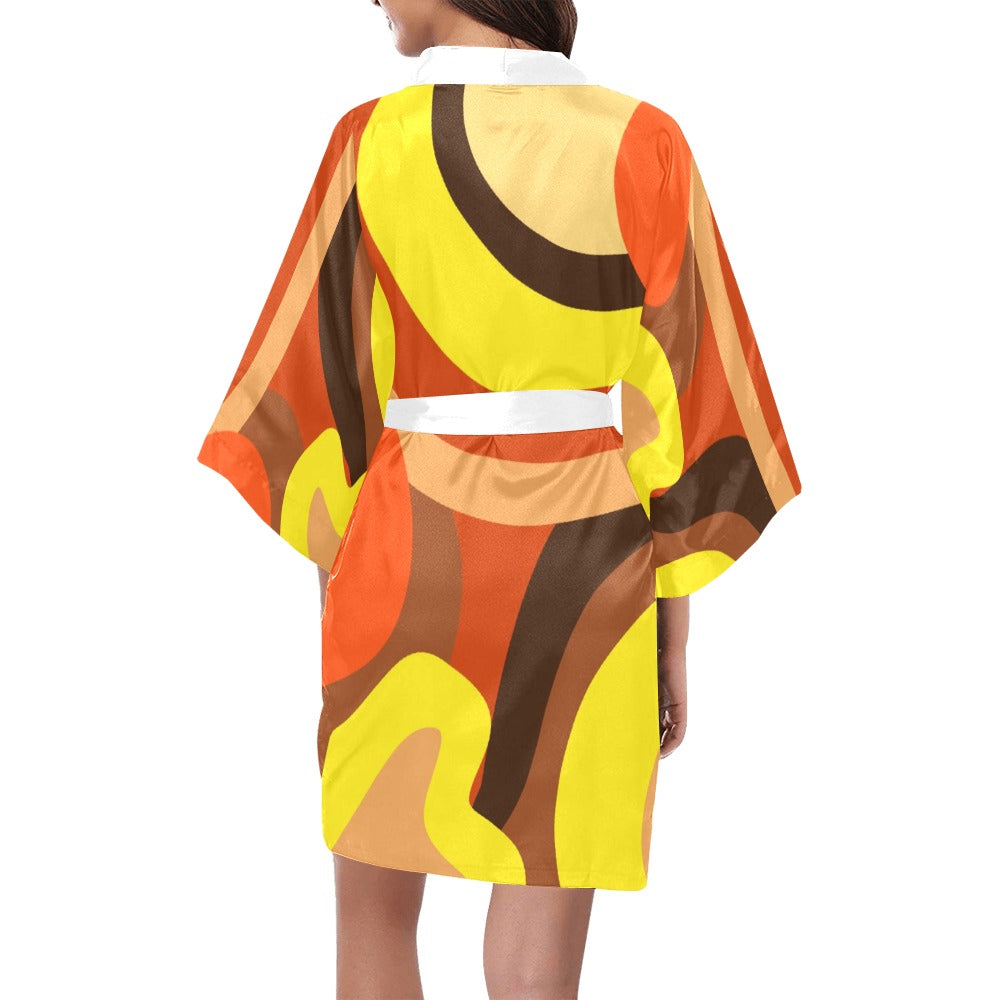 Load image into Gallery viewer, Brownsville- Kimono Robe Kimono Robe