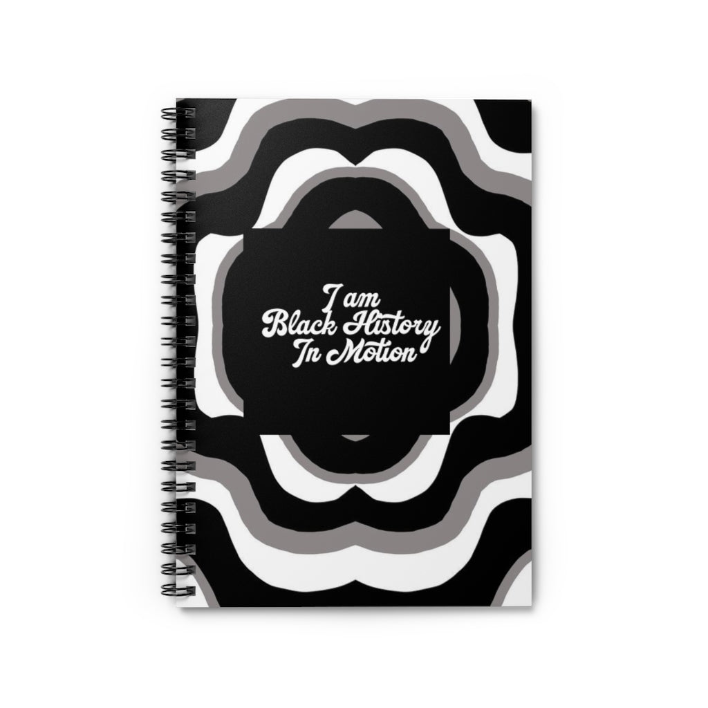 Load image into Gallery viewer, &amp;quot;Black History in Motion&amp;quot; Spiral Notebook - Ruled Line